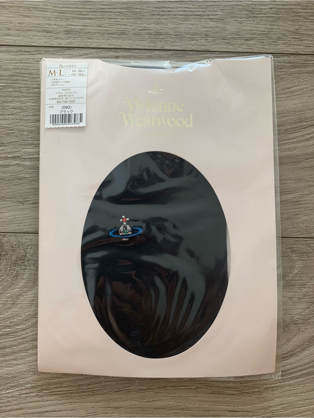 Vivienne Westwood One Point Orb Plain Tights Black M-L NWT